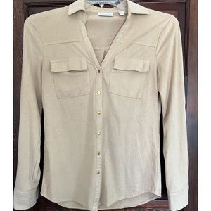 NY&CO Suede Button-up